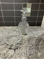 All three glass items together