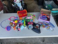 Full lot displayed on table showing all items grouped together