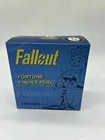 Front of boxed Fallout Fortune Finder Perk figure