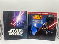 Front covers of both Star Wars hardcover books