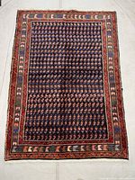 Full view of Persian Mir Zanjan rug