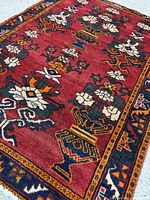 Angle view highlighting texture, pile and border details