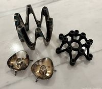 Group view of all four candle holders