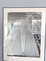 Framed Edward Steichen bridge photograph print showing full artwork and frame