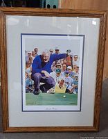 Full view of framed and matted print