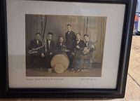 Framed photograph front view