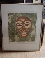 Full view of framed Speak No Evil print