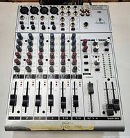 Top view showing full control surface, faders, knobs and condition