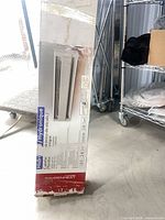 Front of boxed Fahrenheat hydronic baseboard heater