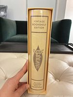 Spine view of sealed book-style Yahtzee slipcase