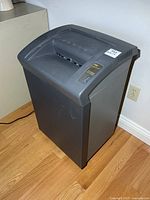 Front angled view of GBC Shredmaster 1130S showing full cabinet and power cord