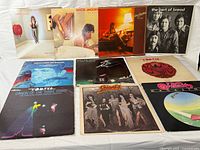 Overview showing all ten album covers laid out