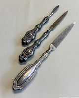 Three nail files shown front view