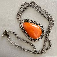 Full view of necklace with pendant and chain