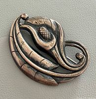 Front view of Danecraft sterling silver brooch