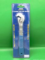 Front view of packaged 8" Kwik-Grip wrench showing full item