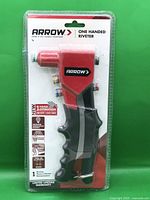 Front of sealed Arrow one-handed riveter package