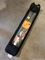 Full view of carry bag with canopy inside