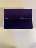 Front of purple Sony Walkman box