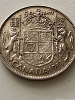 Reverse with coat of arms, denomination and date