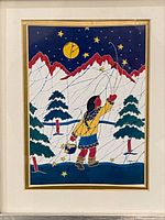 Full view of matted and framed Lynn Blaikie print