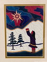 Artwork close view showing scene and colours