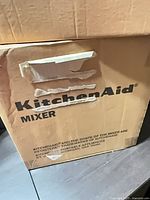 Outer shipping carton labeled KitchenAid Mixer