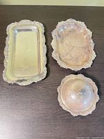 Rectangular tray, oval tray, butter dish with lid