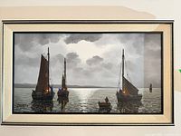 Full view of framed painting