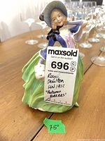 Front view showing full figurine with height indicator and tag