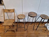 All four seating pieces side by side