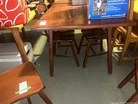 Full view of table with leaves lowered