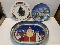 overview of all three Christmas-themed pieces
