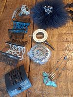 Group shot of all hair accessories