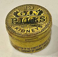 Top view showing full lid graphics and product name