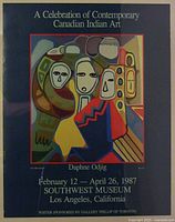 Full view of exhibition poster showing artwork and text