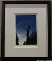 Full view of framed Mark Preston print with mat and frame