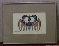 Full view of framed print showing artwork, mat and frame