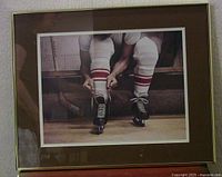 Full view of framed Ken Danby print on wall