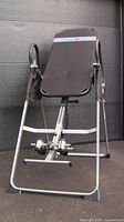 Front view of Ironman inversion table showing full structure