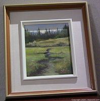 Framed painting full view