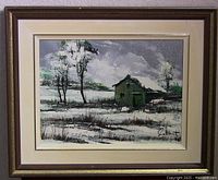 Framed painting full view