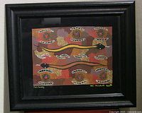 Framed canvas print front view