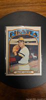 Front of Dave Giusti 1972 Topps card in sleeve