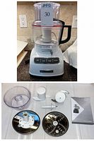 Complete processor assembled showing base, large bowl, lid and handle