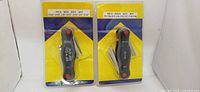 Both packaged folding hex key sets front view