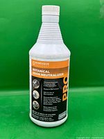 Full bottle front view showing label and size