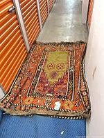 Full rug laid out showing overall pattern and size