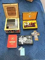 Group shot showing all five items in lot