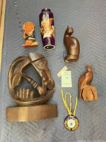 All seven items arranged together for overview